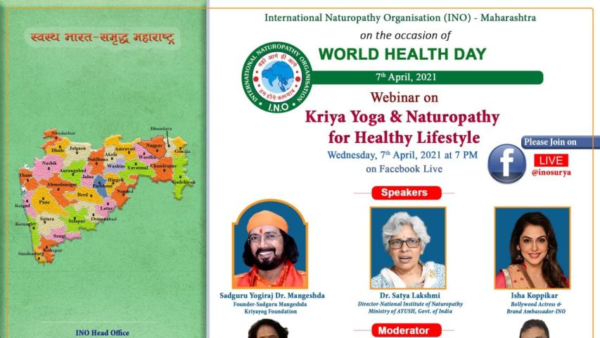 Kriya Yoga and Naturopathy INO 2021